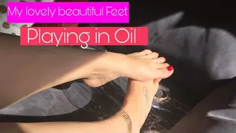 Lovely Feet Massaged in Oil