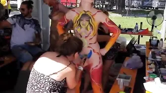 Girl Body Painting Video #2