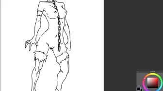 (speedpainting)180s' woman nude drawing croquis #2