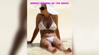 Jessica Simpson on the beach #2