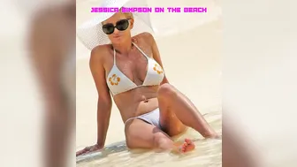 Jessica Simpson on the beach #3