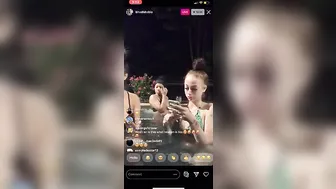 Bhad Bhabie Twerking in the Hot Tub with Friends - IG Live #2