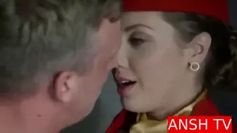 Air hostess kissing scene