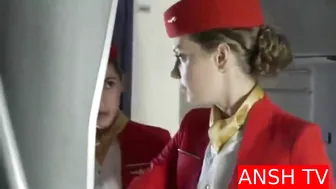 Air hostess kissing scene #2