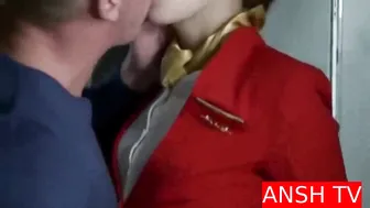 Air hostess kissing scene #4