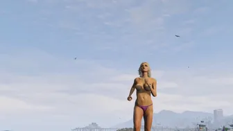 SEXY NUDE GIRLS ON THE BEACH GTA 5