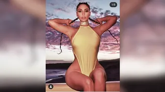 Kim Kardashian hot Sexy Half Nude/ Bikini Instagram Pictures #4