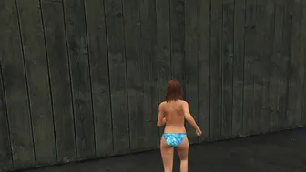 TOPLESS girl do yoga GTA 5