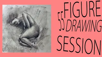 The Drawing Session Figure Drawing Session 55 How to draw a Nude female study with charcoal.