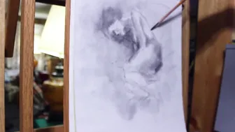 The Drawing Session Figure Drawing Session 55 How to draw a Nude female study with charcoal. #4