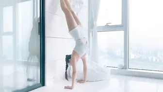 Cute girl yoga motivation. #2