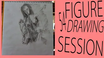 The Drawing Session Figure Drawing Session # 54 how to draw A Nude female study with charcoal!