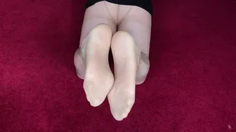 Soft Pantyhose Soles Need Some Attention Crossdresser Nylon Feet #2