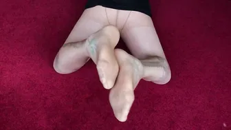 Soft Pantyhose Soles Need Some Attention Crossdresser Nylon Feet #4