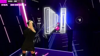 Beat Saber Hentai- S3RL Expert+ Twitch Livestream Mixed Reality #2