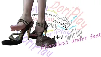 Chocolate under feet