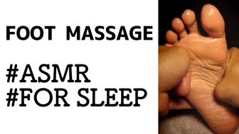 【ASMR FOOT MASSAGE no Talking】My wife always sleeps when I massage her legs