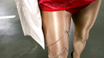 Jewelery in sexy legs , high heels and glossy pantyhose 2 #4