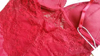 Milena Lingerie - Corsetto in pizzo rubino 810 Obsessive #4