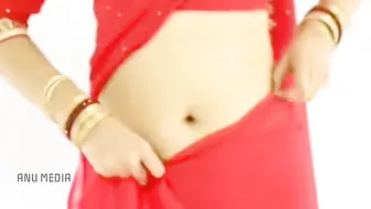 Sexy girl wearing saree and showing navel and boom #4