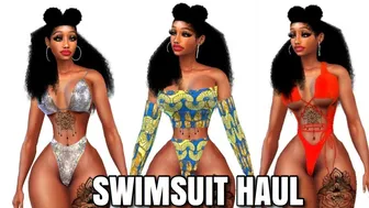 SWIMSUIT HAUL | SIMS 4 CC LINKS