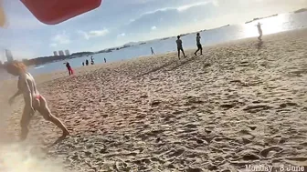 Playing volleyball with sexy asian girls. Pattaya beach, Thailand #3