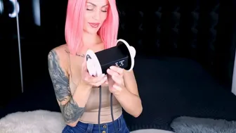 ASMR PORN HOT GIRL WITH PINK HAIR / BIG TITS / LICKING / BODY Relaxing Massage Dirty Talk Joi 18