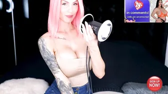 ASMR PORN HOT GIRL WITH PINK HAIR / BIG TITS / LICKING / BODY Relaxing Massage Dirty Talk Joi 18 #2