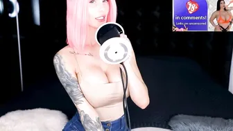 ASMR PORN HOT GIRL WITH PINK HAIR / BIG TITS / LICKING / BODY Relaxing Massage Dirty Talk Joi 18 #3