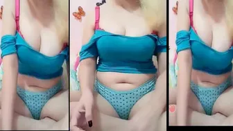 White Girl Showing Boobs Live | Perfect Figure on Bigo Live