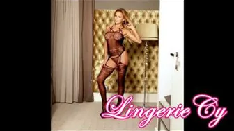 Fishnet suspender bodystocking Lingerie Cy