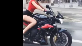 Hot and Sexy Girls on their Big Bikes #3