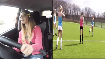 hot girls driving super cars | beautiful girls reaction fast cars | top beautiful girls in football #3