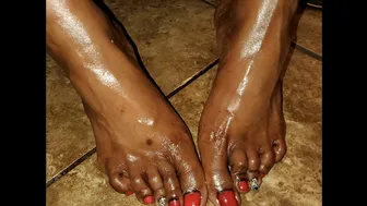 Chocolate ???? feet with a cherry ???? on top Feet joi