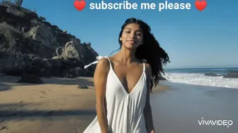 YOUNG GIRL ON SEA BEACH