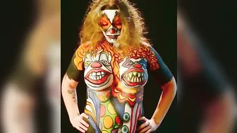 Bouncing Breast Bodypaint Clowns #3