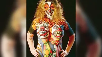 Bouncing Breast Bodypaint Clowns #4