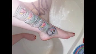 sushi makeup tutorial feet foot soles toe toes feetlovers feetart bodypainting bodypainting shower