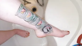 sushi makeup tutorial feet foot soles toe toes feetlovers feetart bodypainting bodypainting shower #3