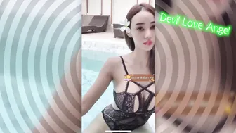 big tits Thai girl downblouse & bouncing boobs with bikini |Bigo Live| (2020-7-12) part 344 #3