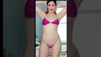 Sexy woman try her new bikini | sexy lady