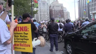 BLM rally, the TRUTH about George Floyd, is he in hell? Saint James preaches to the Philly sinners