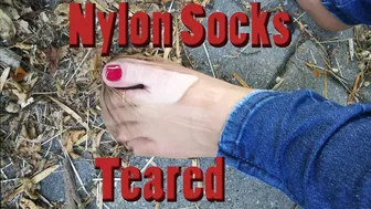 Nylon socks - Teared