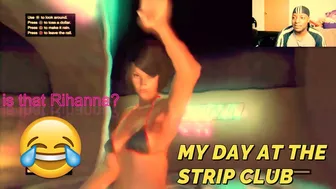 SPENDING THE DAY AT THE STRIP CLUB IN GTA 5!