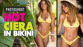 Hot Ciera in tri top bikini | Beach and bikini | Swimwear | two piece