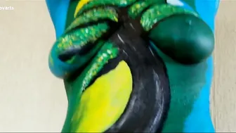 How to Paint on the Human Body | TREE OF EDEN Body Painting for World Body Painting Festival 2020 #4