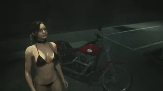 Resident Evil 2 Claire Redfield Mods ( No Bra Challenge ) Claire Black Bikini- Walk trough Game Play