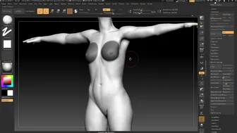 Zbrush (ep.8/10 Part 2) - Setting Up Reference & Body Modelling (Refining Part 2/2) basics #4