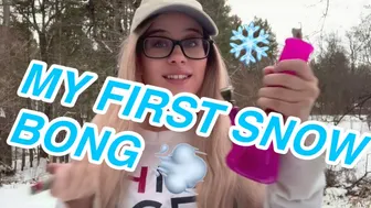 MY FIRST SNOW BONG | BRITTANY ALLISON