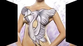 Women full body paint 00003 #4